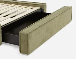 SORGUE upholstered king size bed with storage