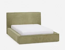 SORGUE upholstered king size bed with storage