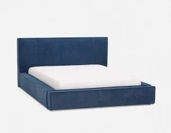 SORGUE upholstered king size bed with storage