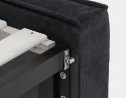 SORGUE upholstered king size bed with storage