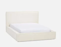 SORGUE upholstered king size bed with storage