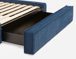 SORGUE upholstered queen size bed with storage