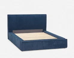SORGUE upholstered queen size bed with storage