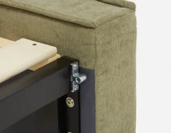 SORGUE upholstered queen size bed with storage