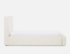 SORGUE upholstered queen size bed with storage