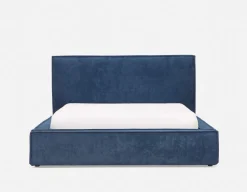 SORGUE upholstered queen size bed with storage