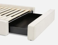 SORGUE upholstered queen size bed with storage