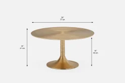 SPIRA aluminum coffee table 77 cm