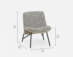 STEPHANE contemporary accent bentwood chair