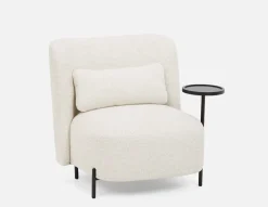 STIOLO accent chair with interchangeable drink stand