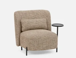 STIOLO accent chair with interchangeable drink stand