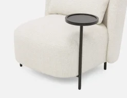 STIOLO accent chair with interchangeable drink stand