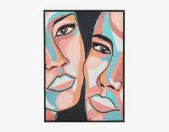 STROMM framed hand embellished giclée 83 cm x 83 cm