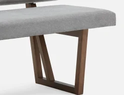 SYLVIA bench with tufted backrest