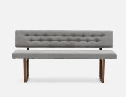 SYLVIA bench with tufted backrest
