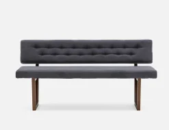 SYLVIA bench with tufted backrest