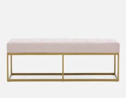 TADEO tufted velvet bench 122 cm