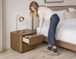 TAVEN rustic modern nightstand