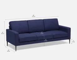 TERESA contemporary 3-seater sofa