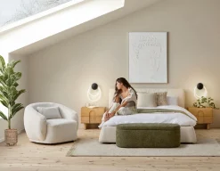 TESSA modern contemporary upholstered king size bed