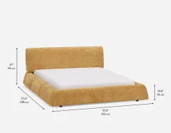 TESSA modern contemporary upholstered king size bed