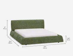 TESSA modern contemporary upholstered king size bed