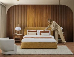 TESSA modern contemporary upholstered king size bed