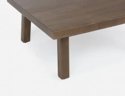THESSALIA distressed solid mango wood coffee table 90 cm