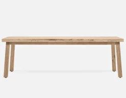 THESSALIA distressed solid mango wood large dining table 240 cm