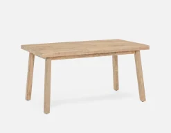 THESSALIA distressed solid mango wood dining table 150 cm