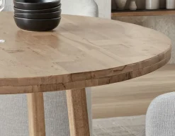 THESSALIA distressed solid mango wood dining table 150 cm
