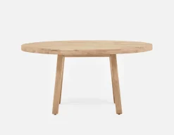 THESSALIA distressed solid mango wood dining table 150 cm
