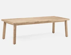 THESSALIA distressed solid mango wood dining table 150 cm