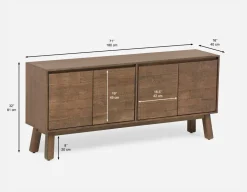 THESSALIA distressed solid mango wood sideboard