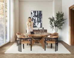 THESSALIA distressed solid mango wood sideboard