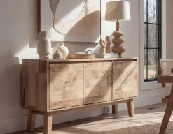 THESSALIA distressed solid mango wood sideboard