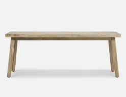 THESSALIA rustic farmhouse distressed solid mango wood dining table 200 cm