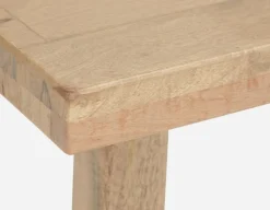 THESSALIA rustic farmhouse distressed solid mango wood dining table 150 cm