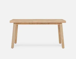 THESSALIA rustic farmhouse distressed solid mango wood dining table 150 cm
