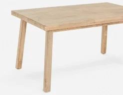 THESSALIA rustic farmhouse distressed solid mango wood dining table 150 cm