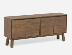 THESSALIA rustic farmhouse distressed solid mango wood dining table 150 cm