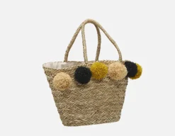 TINA woven jute tote bag