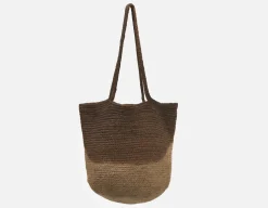 TINA woven jute tote bag