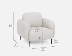 TOBI modern contemporary armchair