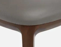 TOLEDA 100% leather contemporary dining chair