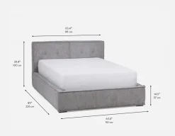 TONYA double size bed with storage