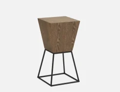TRAPEZ ash veneer pedestal 60 cm