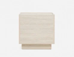 TRAVINE end table with hidden storage