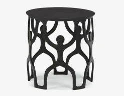 TRIDE sculpted end table 43cm