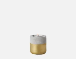TYRIA cement tealight holder 8 cm